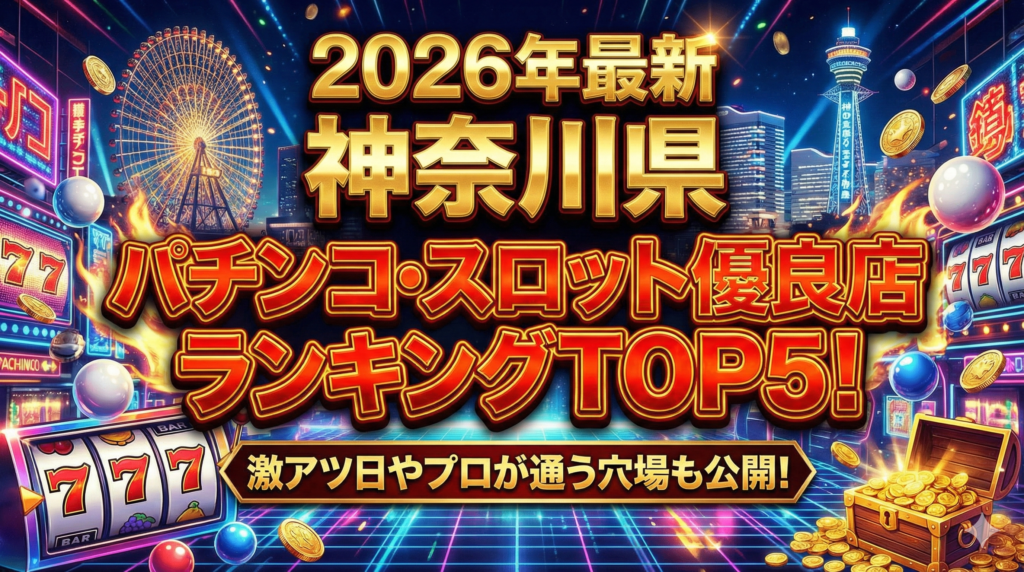 【2026年最新】神奈川県のパチンコ・スロット優良店ランキングTOP5！激アツ日やプロが通う穴場も公開