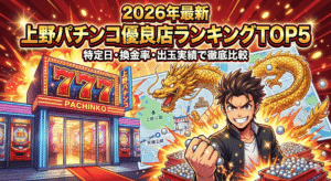 【2026年最新】上野パチンコ優良店ランキングTOP5！ 特定日・換金率・出玉実績で徹底比較