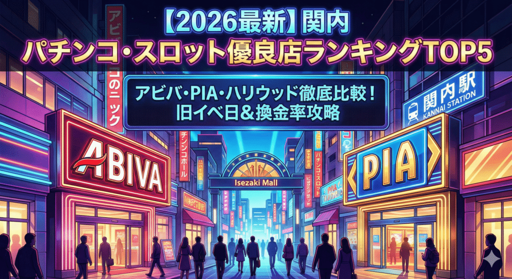 【2026年最新】関内のパチンコ・スロット優良店ランキングTOP5!旧イベ日・換金率・立ち回りを徹底解説