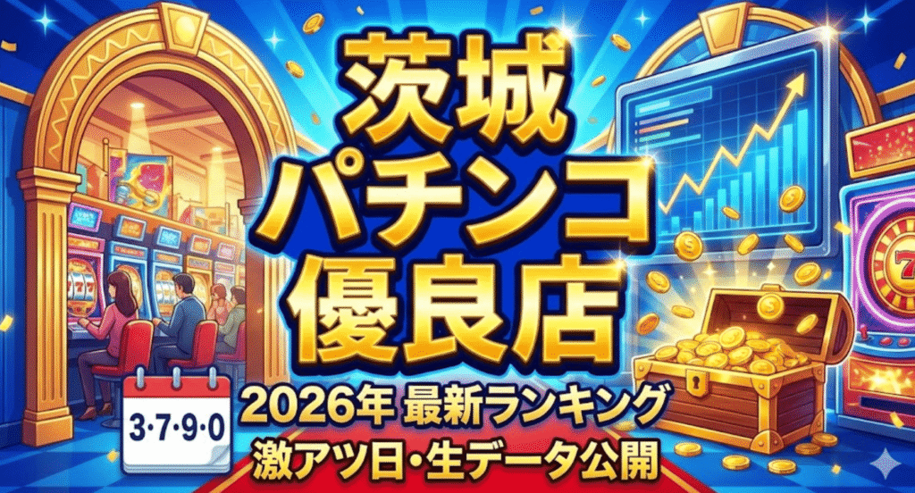【2026年最新】茨城パチンコ・スロット優良店ランキングTOP5！勝てる特定日・生の出玉データを徹底調査