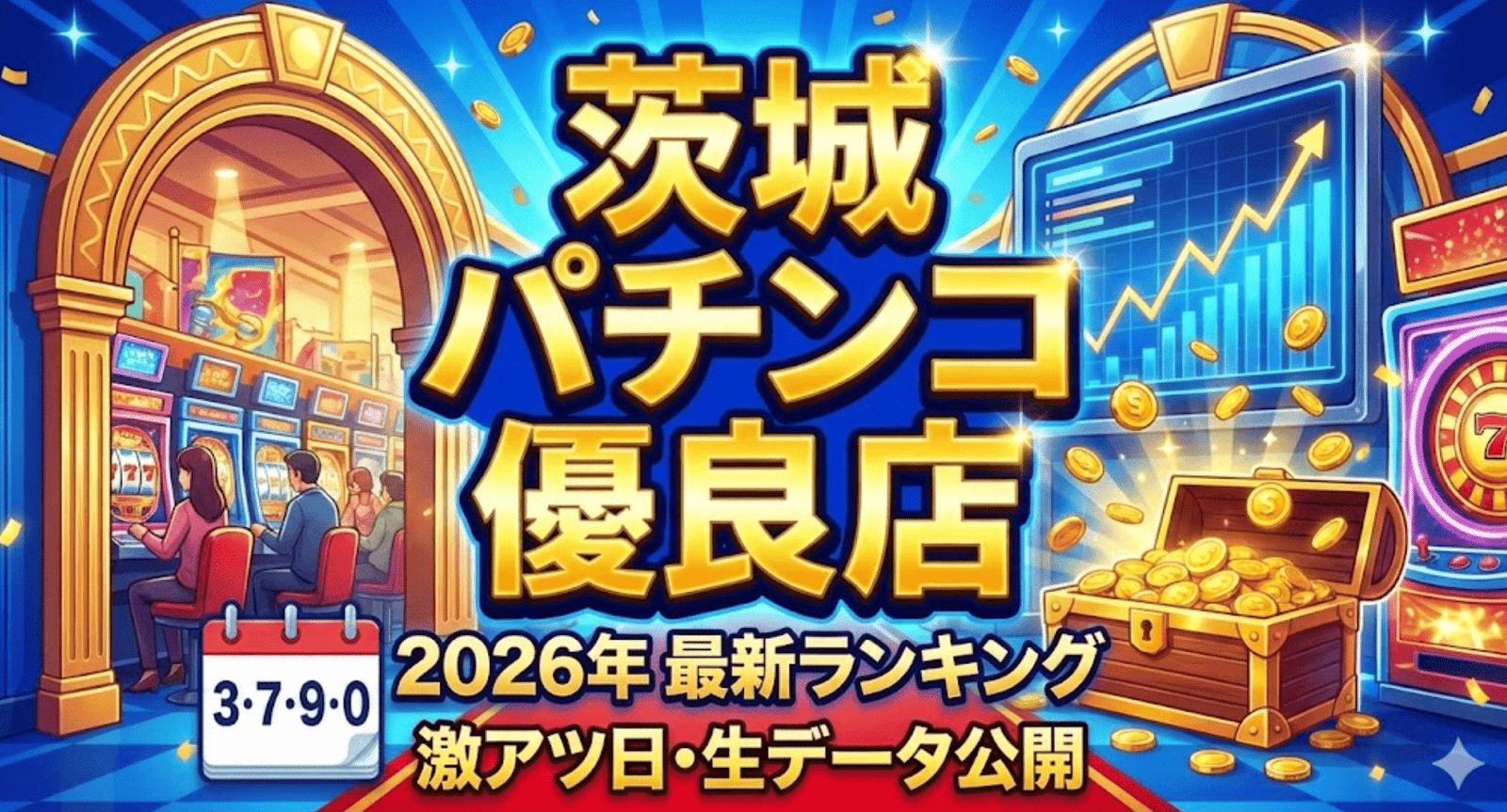 【2026年最新】茨城パチンコ・スロット優良店ランキングTOP5！勝てる特定日・生の出玉データを徹底調査