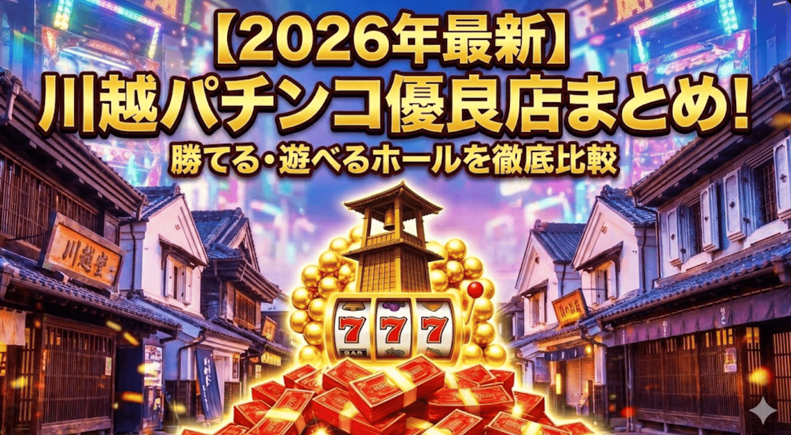 川越のパチンコ優良店まとめ！勝てる・遊べるホールを徹底比較【2026年最新】
