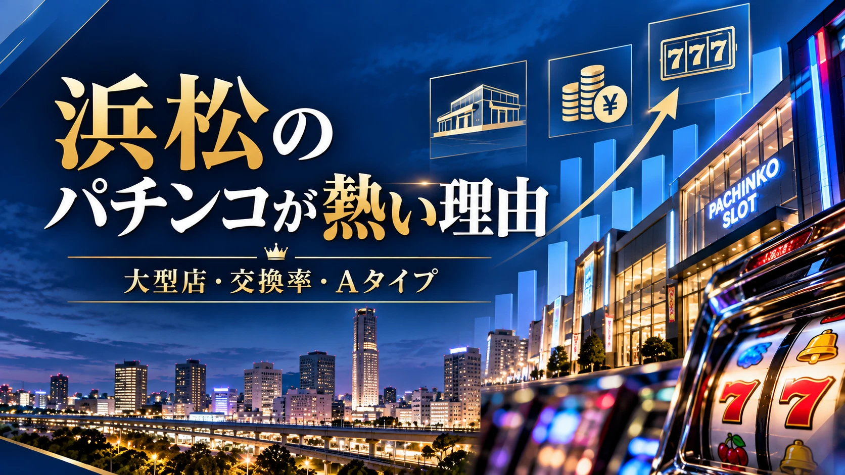 浜松のパチンコが熱い理由（大型店・交換率・Aタイプ）のイメージ