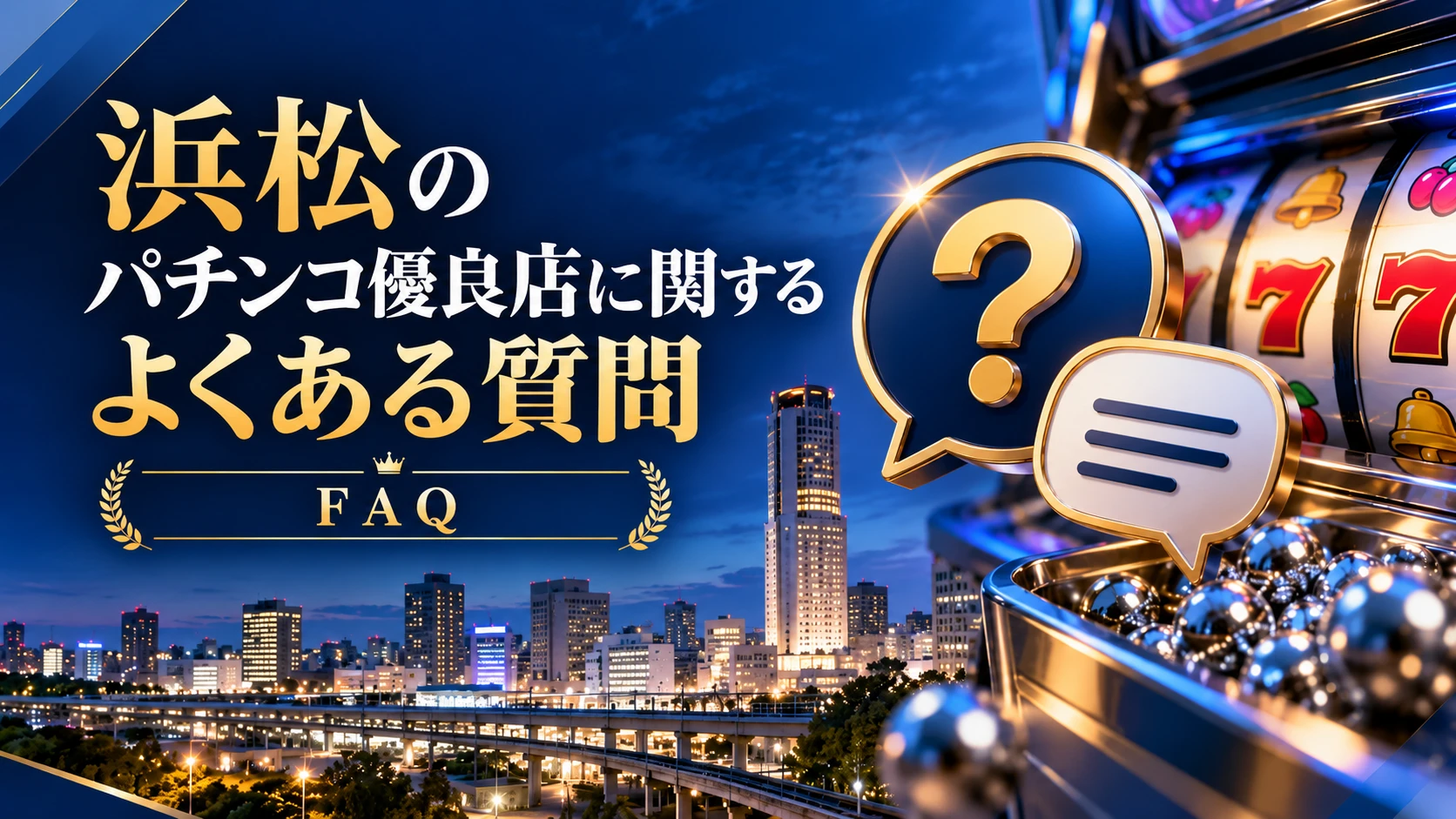 浜松のパチンコ優良店に関するよくある質問のイメージ