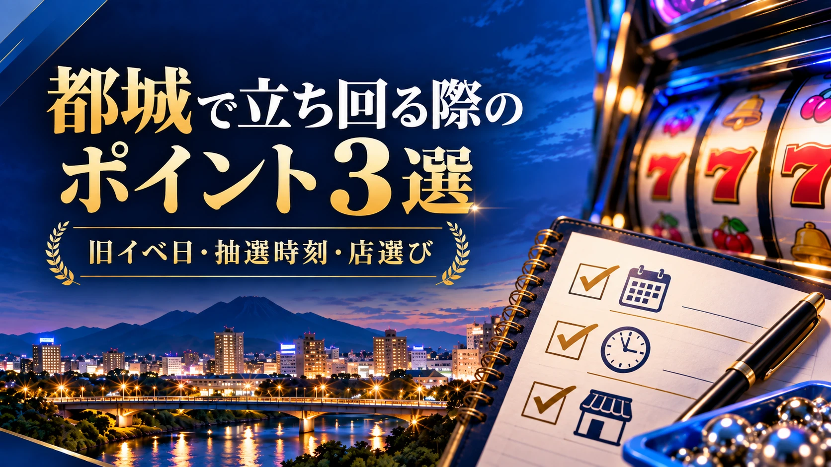 都城でパチンコ・スロットを立ち回る際のポイント3選